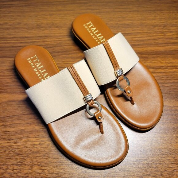 Italian Shoemakers Shoes - NEW Italian Shoemakers Briley Thong Women's Sandal in Taupe